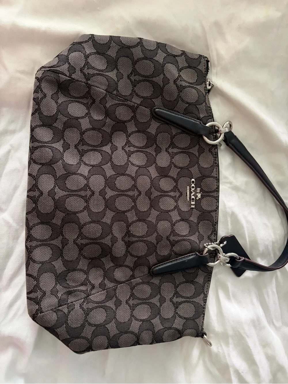 Coach Black Signature Shoulder Bag